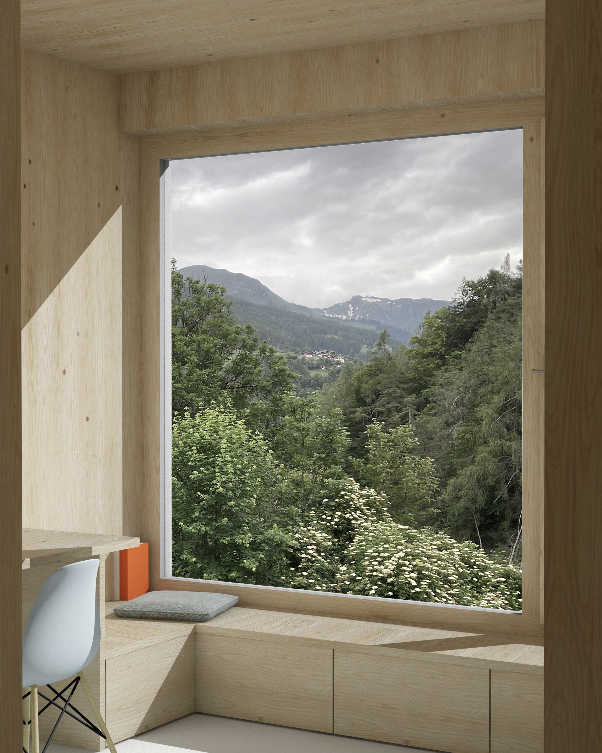 Visualisierung EHL Passugg Sitznische